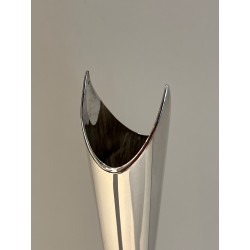 Silvered Metal Bud Vase, Italian Work, “Cardinale”, circa | Maison Barrois