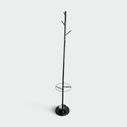 Tree-Form Standing Coat Rack in Black Lacquered Metal and | Maison Barrois