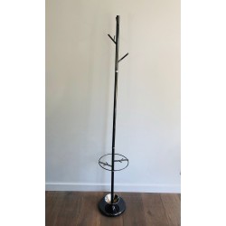Tree-Form Standing Coat Rack in Black Lacquered Metal and | Maison Barrois