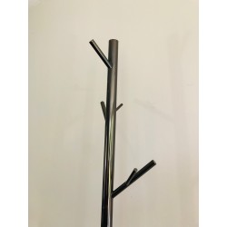 Tree-Form Standing Coat Rack in Black Lacquered Metal and | Maison Barrois