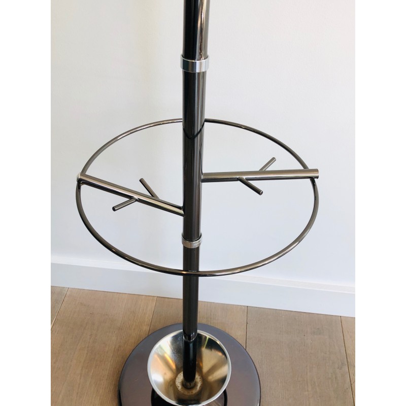 Tree-Form Standing Coat Rack in Black Lacquered Metal and | Maison Barrois
