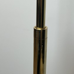 Pair of Brass Floor Reading Lamps with Adjustable Height a | Maison Barrois