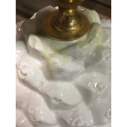 Design Pineapple Porcelain Table Lamp, Italian Work, circa 1970