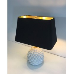 Design Pineapple Porcelain Table Lamp, Italian Work, circa 1970