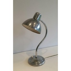 Swinging Articulated Chrome Table Lamp, circa 1960