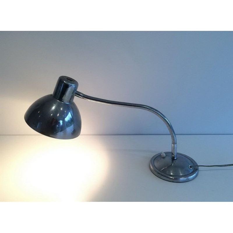 Swinging Articulated Chrome Table Lamp, circa 1960