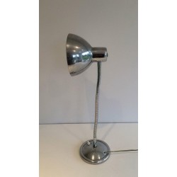 Swinging Articulated Chrome Table Lamp, circa 1960
