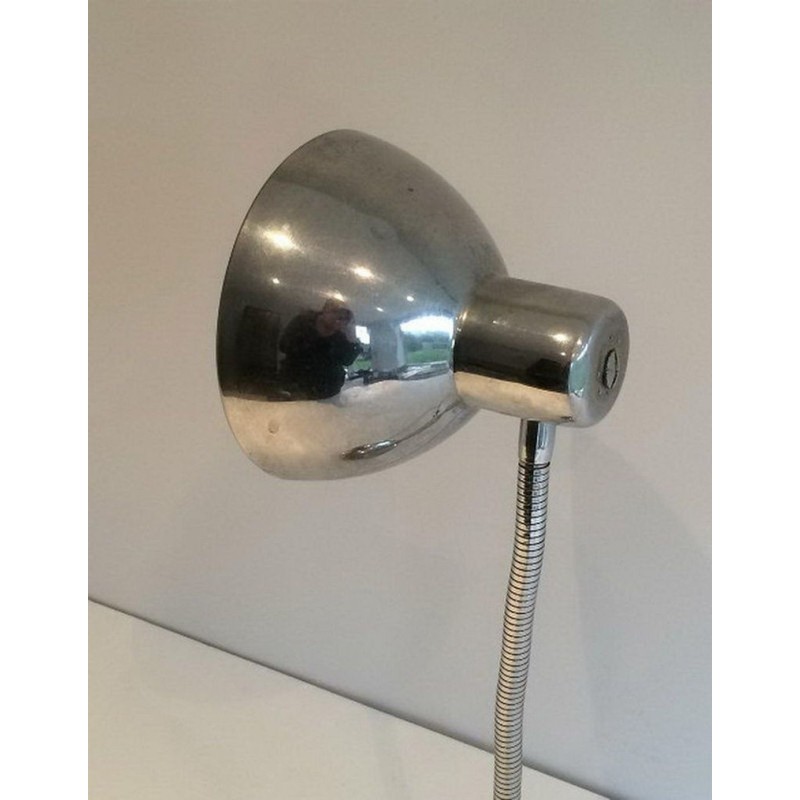 Swinging Articulated Chrome Table Lamp, circa 1960