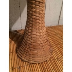 Tall Rattan Table Lamp, French Work, circa 1970