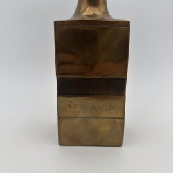 Pair of Square-Section Bronze Bottle Vases. Bruno Gambone. Circa 1970
