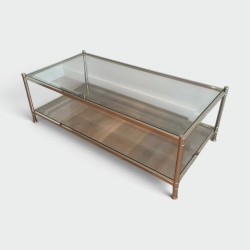 Large Chrome Coffee Table