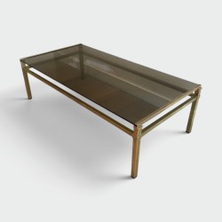 Modernist Brass Coffee Table