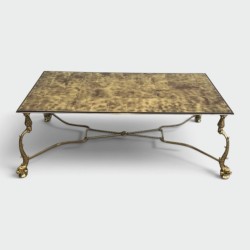 Brass Coffee Table, Maison Jansen