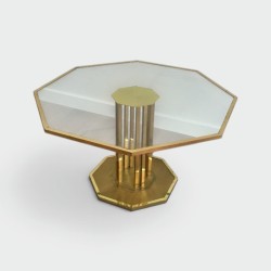 Brass and Glass Design Coffee Table