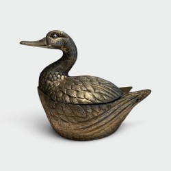 Silver-Plated Duck Ice Bucket by Mauro Manetti, Italy, circa 1970