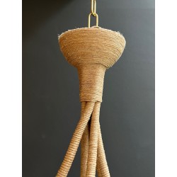 Rope Chandelier, Design Object, Mid-Century Modern, French Work, circa 1970