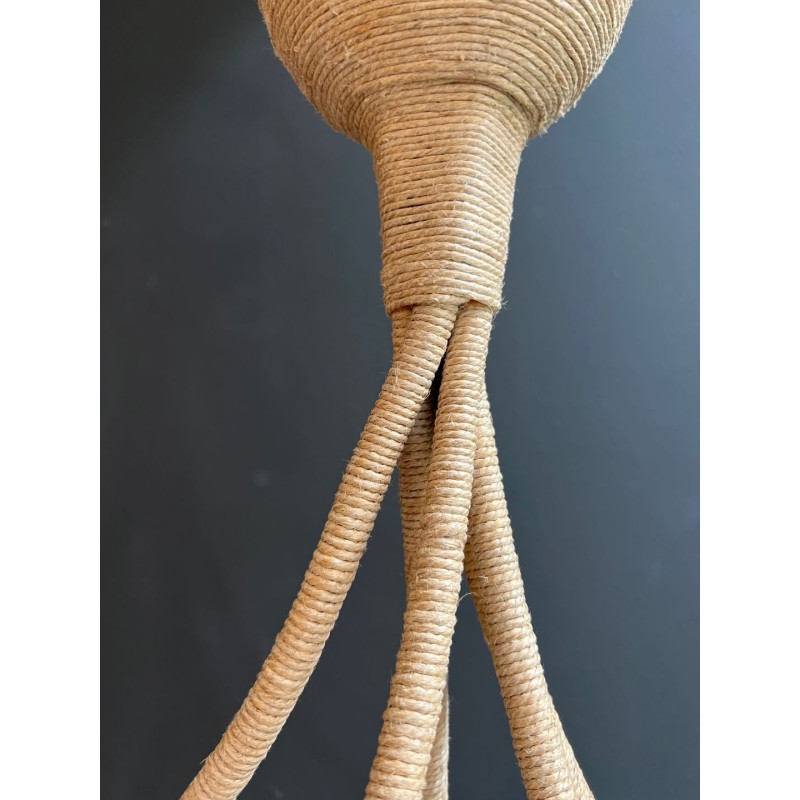Rope Chandelier, Design Object, Mid-Century Modern, French Work, circa 1970