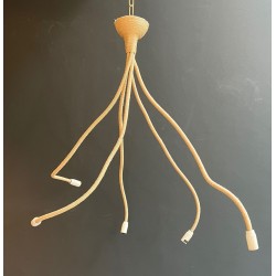 Rope Chandelier, Design Object, Mid-Century Modern, French Work, circa 1970