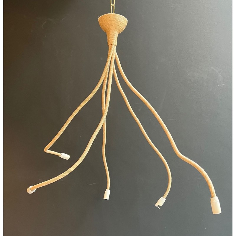 Rope Chandelier, Design Object, Mid-Century Modern, French Work, circa 1970