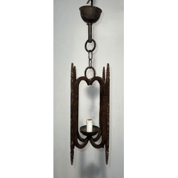 Wrought Iron Lantern, French, circa 1950
