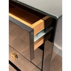 Black Lacquered Commode by Guy Lefèvre for Jansen, French, circa 1970