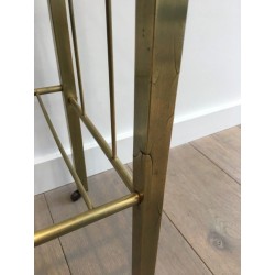 Brass Magazine Rack, French, Belle Époque, circa 1900