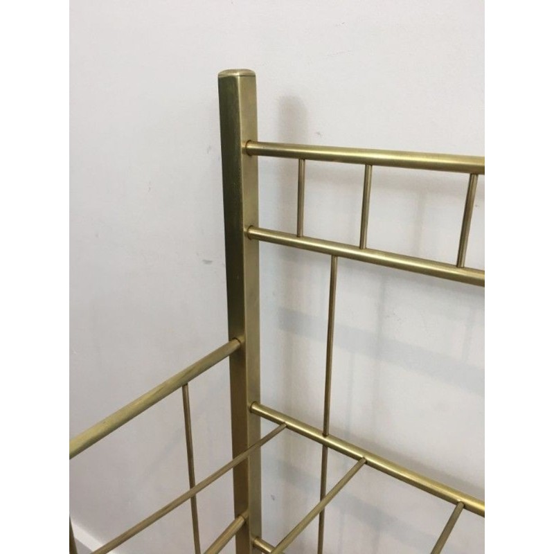 Brass Magazine Rack, French, Belle Époque, circa 1900