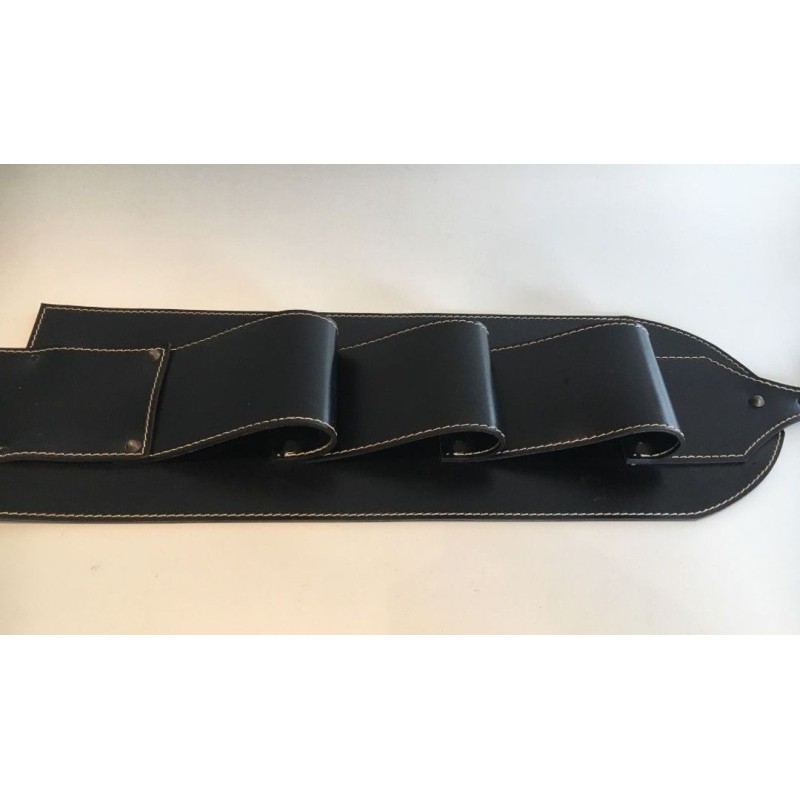 Leather Wall Magazine Rack, Attributed to Jacques Adnet, French, circa 1950