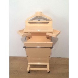 Lacquered Wood Valet Stand, Mid-Century Modern, French, circa 1975