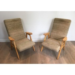 Pair of Vintage Armchairs, French Work