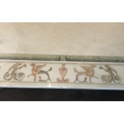 Neoclassical Bronze and Brass Coffee Table with Marble Top, France, circa 1935